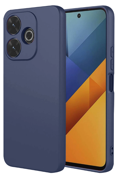 Newface Xiaomi Redmi 13 4G Kılıf Nano içi Kadife Silikon - Lacivert resmi