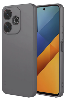 Newface Xiaomi Redmi 13 4G Kılıf Nano içi Kadife Silikon - Gri resmi