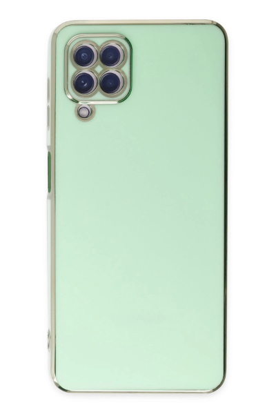 Newface Samsung Galaxy A22 Kılıf Volet Silikon - Açık Yeşil resmi