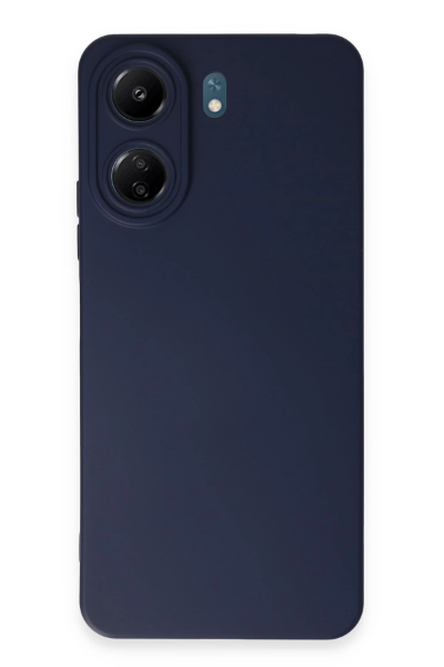 Newface Xiaomi Redmi 13C Kılıf Nano içi Kadife Silikon - Lacivert resmi