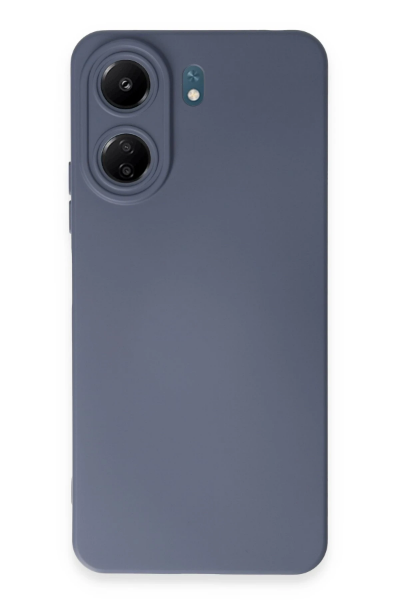 Newface Xiaomi Redmi 13C Kılıf Nano içi Kadife Silikon - Gri resmi