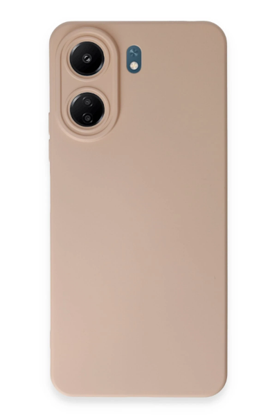 Newface Xiaomi Redmi 13C Kılıf Nano içi Kadife Silikon - Pudra resmi