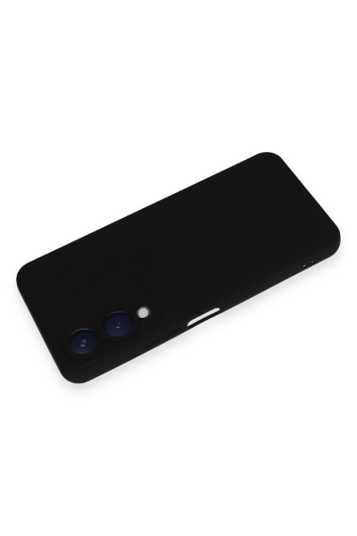 Newface Vivo Y17S Kılıf Nano içi Kadife Silikon - Siyah resmi