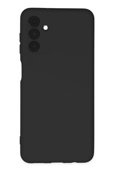 Newface Samsung Galaxy A04S Kılıf Nano içi Kadife Silikon - Siyah resmi