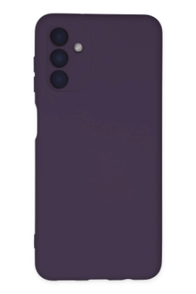 Newface Samsung Galaxy A04S Kılıf Nano içi Kadife Silikon - Mor resmi