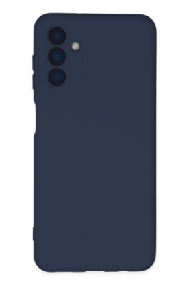 Newface Samsung Galaxy A04S Kılıf Nano içi Kadife Silikon - Lacivert resmi