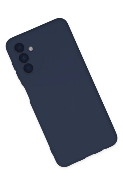 Newface Samsung Galaxy A04S Kılıf Nano içi Kadife Silikon - Lacivert resmi