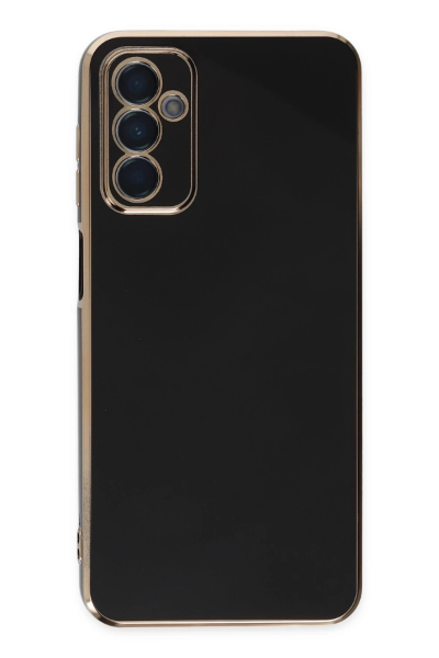 Newface Samsung Galaxy A04S Kılıf Volet Silikon - Siyah resmi