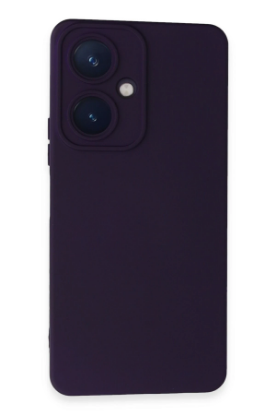 Newface Vivo Y27 Kılıf Nano içi Kadife Silikon - Mor resmi