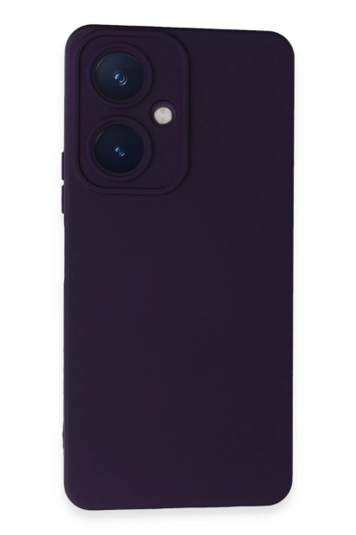 Newface Vivo Y27 Kılıf Nano içi Kadife Silikon - Mor resmi