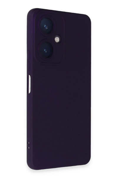 Newface Vivo Y27 Kılıf Nano içi Kadife Silikon - Mor resmi