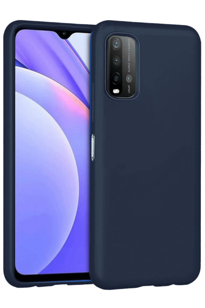 Newface Xiaomi Redmi 9T Kılıf Nano içi Kadife Silikon - Lacivert resmi