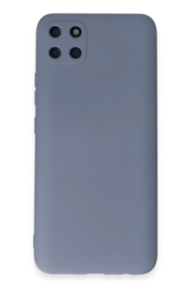 Newface Realme C11 Kılıf Nano içi Kadife Silikon - Gri resmi