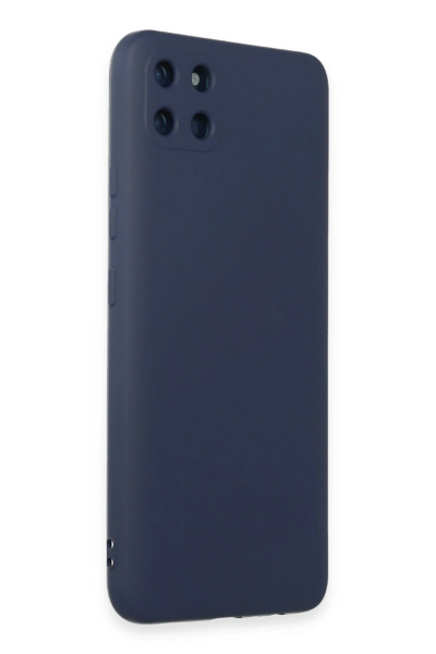 Newface Realme C11 Kılıf Nano içi Kadife Silikon - Lacivert resmi
