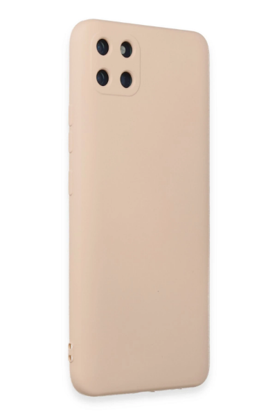 Newface Realme C11 Kılıf Nano içi Kadife Silikon - Pudra resmi