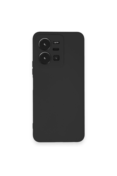 Newface Vivo Y35 Kılıf Nano içi Kadife Silikon - Siyah resmi