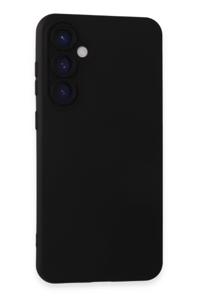 Newface Samsung Galaxy S24 Plus Kılıf Nano içi Kadife Silikon - Siyah resmi