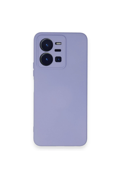 Newface Vivo Y35 Kılıf Nano içi Kadife Silikon - Lila resmi