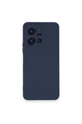 Newface Vivo Y35 Kılıf Nano içi Kadife Silikon - Lacivert resmi