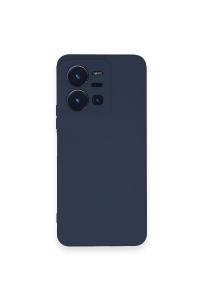 Newface Vivo Y35 Kılıf Nano içi Kadife Silikon - Lacivert resmi