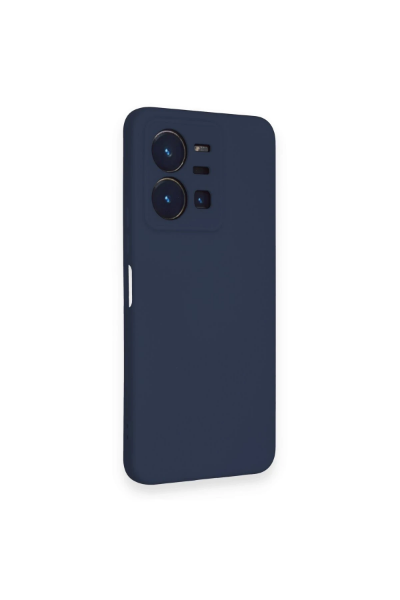 Newface Vivo Y35 Kılıf Nano içi Kadife Silikon - Lacivert resmi