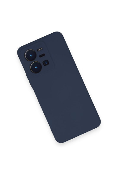 Newface Vivo Y35 Kılıf Nano içi Kadife Silikon - Lacivert resmi