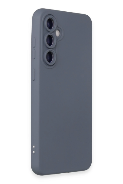 Newface Samsung Galaxy S24 Plus Kılıf Nano içi Kadife Silikon - Gri resmi