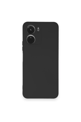 Newface Vivo Y16 Kılıf Nano içi Kadife Silikon - Siyah resmi