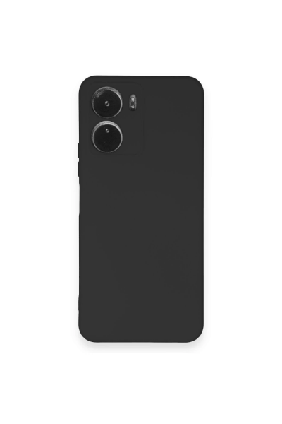 Newface Vivo Y16 Kılıf Nano içi Kadife Silikon - Siyah resmi