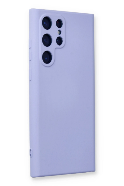 Newface Samsung Galaxy S24 Ultra Kılıf Nano içi Kadife Silikon - Lila resmi