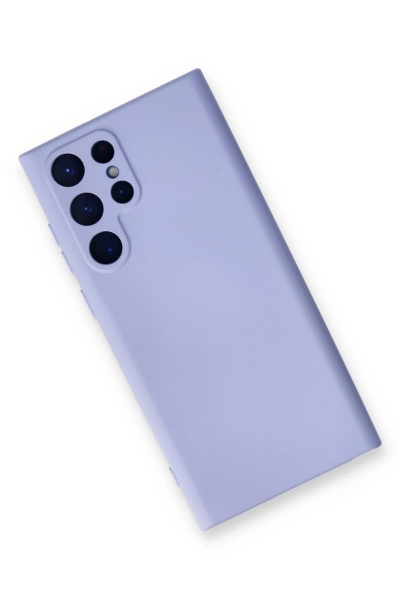 Newface Samsung Galaxy S24 Ultra Kılıf Nano içi Kadife Silikon - Lila resmi