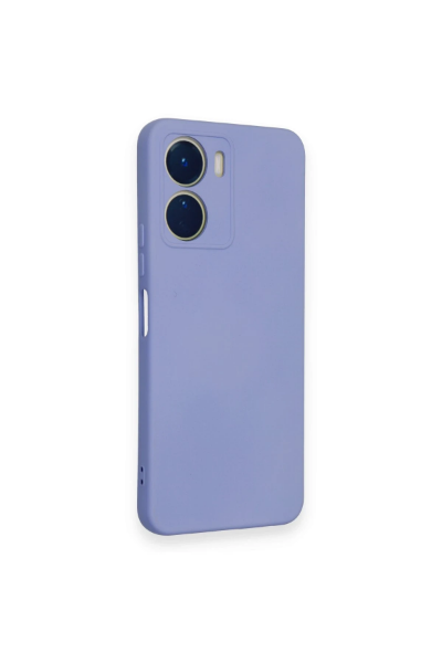 Newface Vivo Y16 Kılıf Nano içi Kadife Silikon - Lila resmi