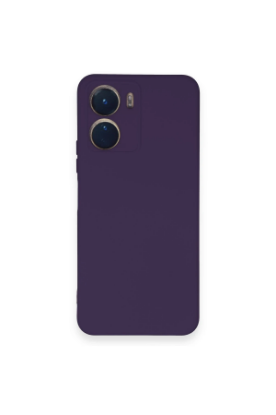 Newface Vivo Y16 Kılıf Nano içi Kadife Silikon - Mor resmi