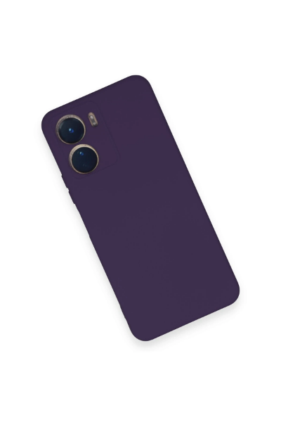 Newface Vivo Y16 Kılıf Nano içi Kadife Silikon - Mor resmi