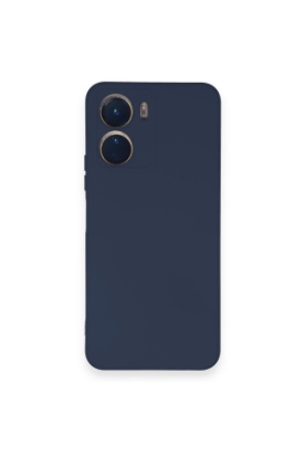 Newface Vivo Y16 Kılıf Nano içi Kadife Silikon - Lacivert resmi