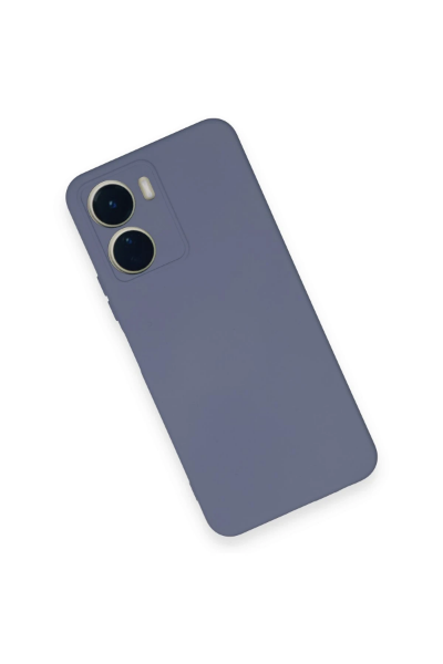 Newface Vivo Y16 Kılıf Nano içi Kadife Silikon - Gri resmi