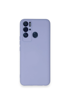 Newface Tecno Pova Neo Kılıf Nano içi Kadife Silikon - Lila resmi