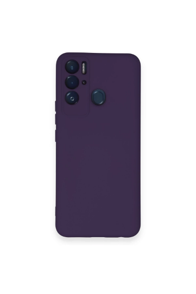 Newface Tecno Pova Neo Kılıf Nano içi Kadife Silikon - Mor resmi