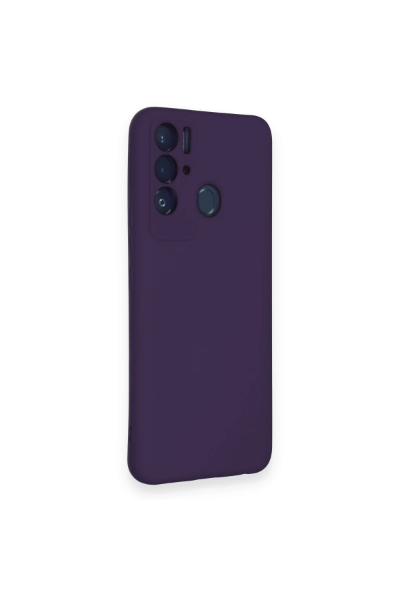 Newface Tecno Pova Neo Kılıf Nano içi Kadife Silikon - Mor resmi
