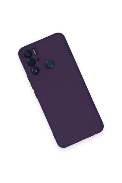Newface Tecno Pova Neo Kılıf Nano içi Kadife Silikon - Mor resmi