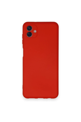 Newface Samsung Galaxy A04 Kılıf Nano içi Kadife Silikon - Kırmızı resmi