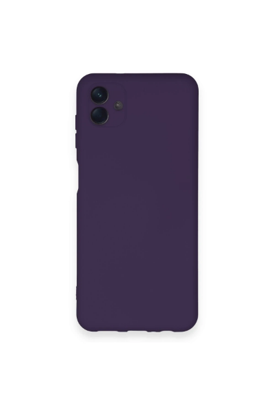 Newface Samsung Galaxy A04 Kılıf Nano içi Kadife Silikon - Mor resmi