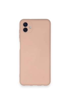 Newface Samsung Galaxy A04 Kılıf Nano içi Kadife Silikon - Pudra resmi