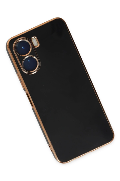 Newface Vivo Y16 Kılıf Volet Silikon - Siyah resmi