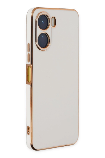 Newface Vivo Y16 Kılıf Volet Silikon - Beyaz resmi