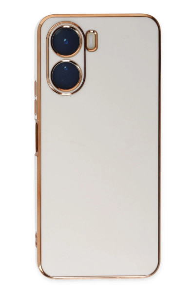 Newface Vivo Y16 Kılıf Volet Silikon - Beyaz resmi