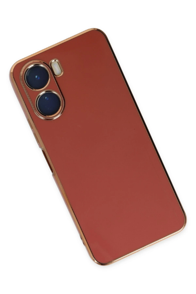 Newface Vivo Y16 Kılıf Volet Silikon - Kırmızı resmi