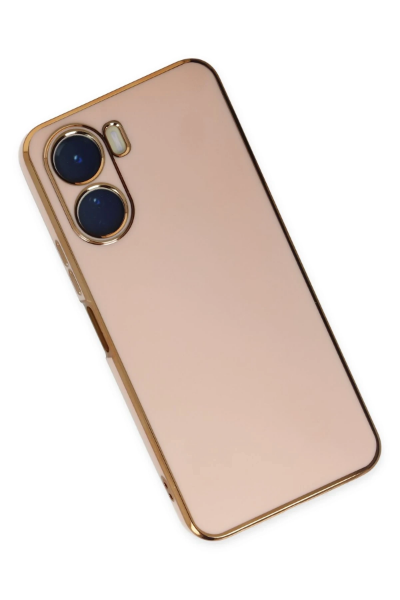 Newface Vivo Y16 Kılıf Volet Silikon - Pembe resmi
