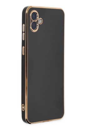 Newface Samsung Galaxy A04 Kılıf Volet Silikon - Siyah resmi