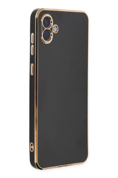 Newface Samsung Galaxy A04 Kılıf Volet Silikon - Siyah resmi